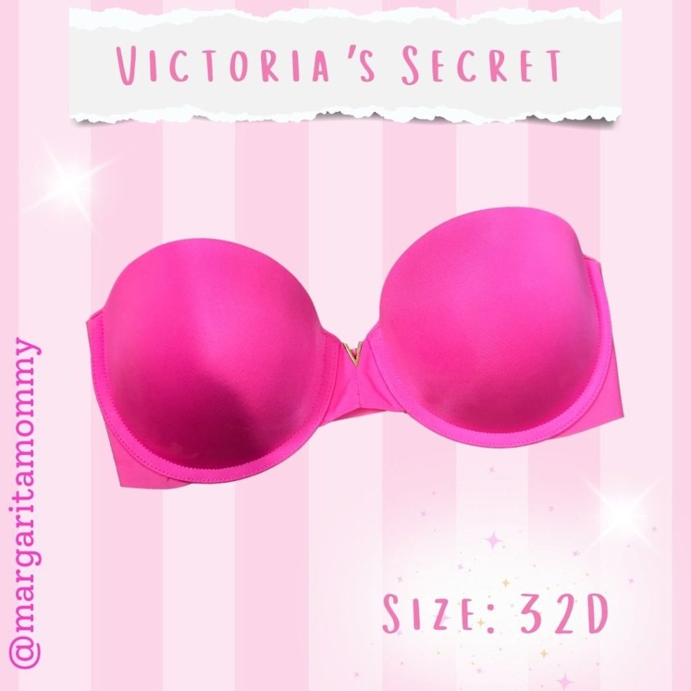 Victoria's Secret Strapless Hot Pink Bra